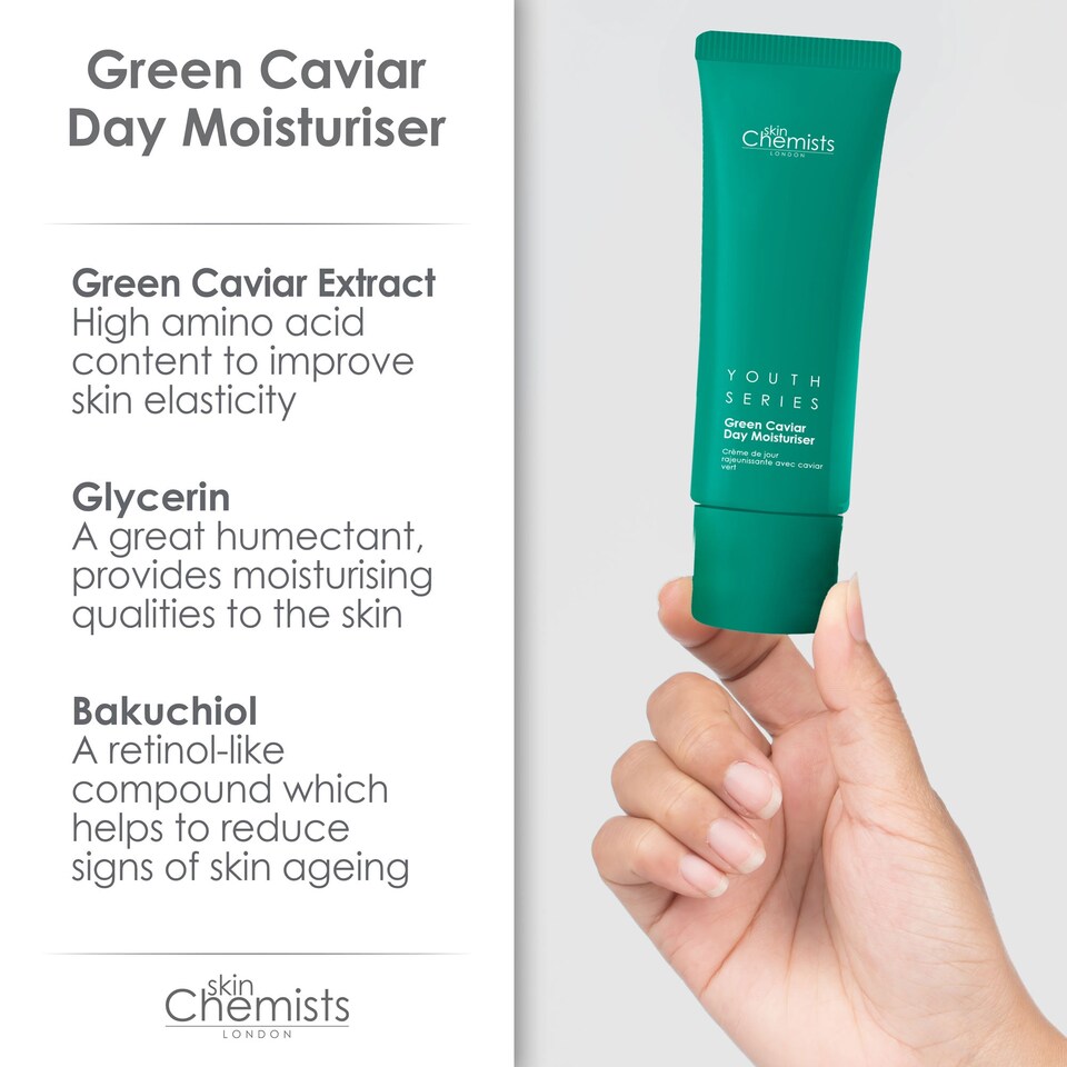 image 1 of skinChemists Green Caviar Day Moisturiser 50ml x 2 Duo Pack