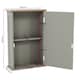 image 3 of Bath Vida Priano 1 Door Mirrored Wall Mounted Bathroom Cabinet, Grey & Oak | Grey | Grey & Oak | 1