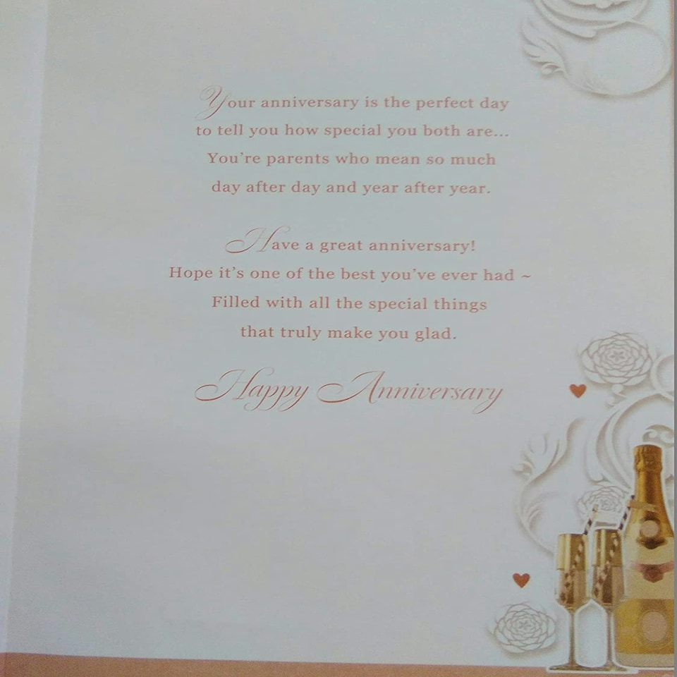 image 1 of Congratulations On Your Golden Anniversary Mum & Dad Opacity Card