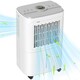 image 1 of HOMCOM 12L/Day Small Dehumidifier for Home Damp, with Humidity Light