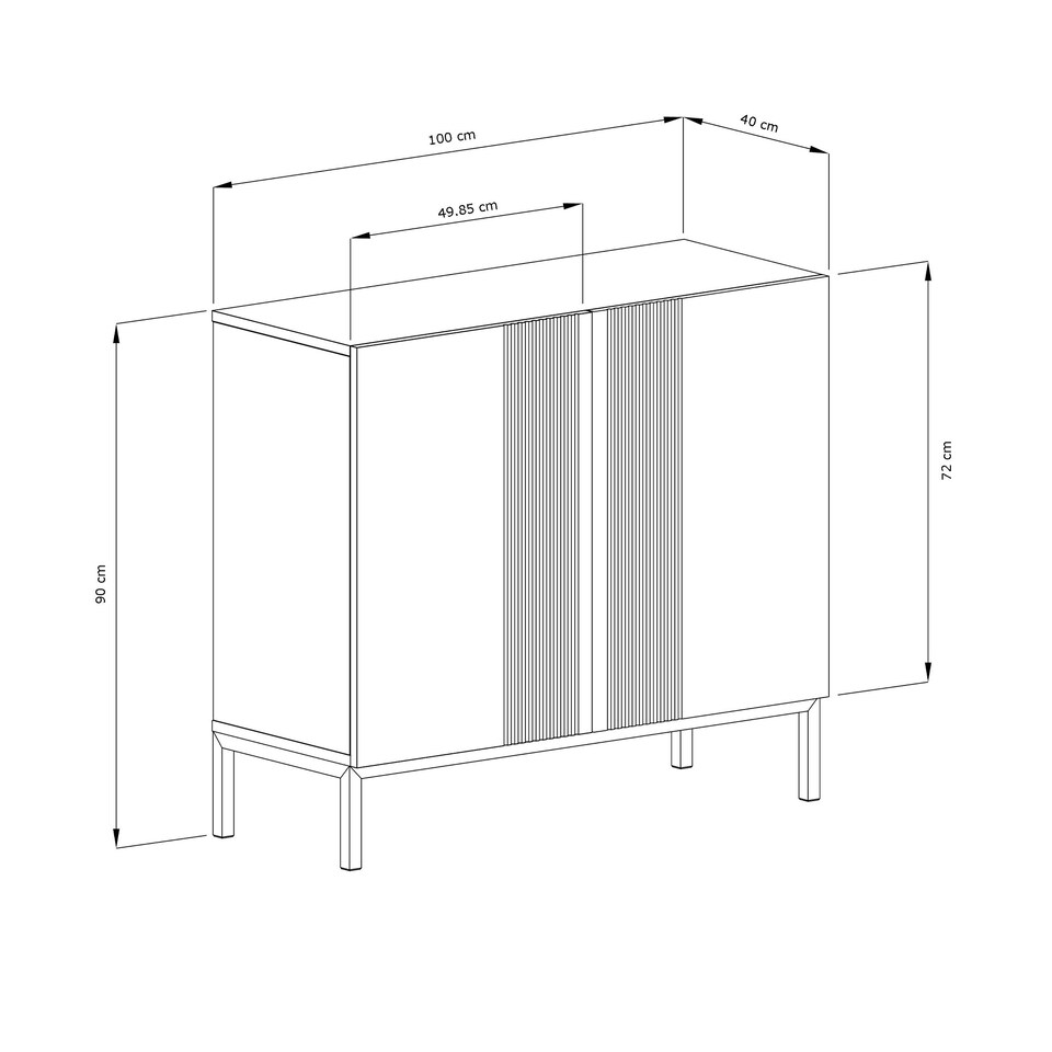 image 1 of Frank Olsen Iona Tall Sideboard | White | White | Tall
