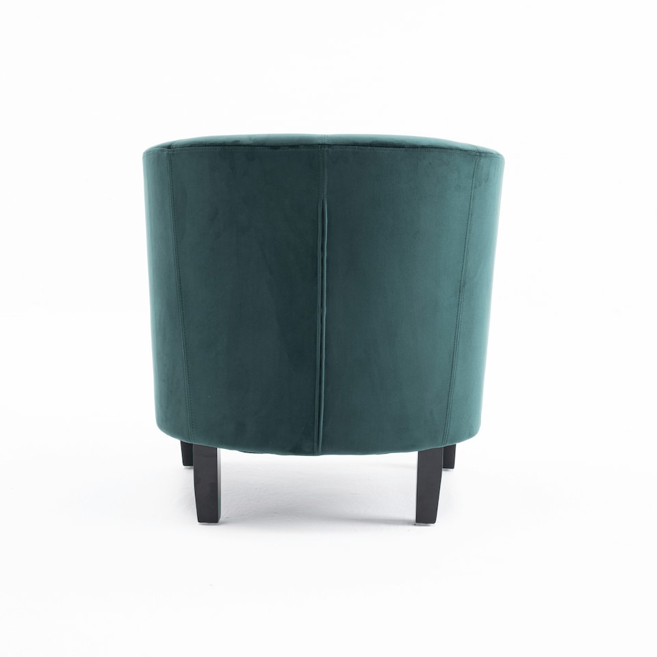 image 1 of Velvet Fabric Tub Chair Sofa Armchair Modern Office Reception Living Room