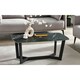 image 1 of Stylish Black Marble Coffee Table | Black | Black