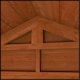image 3 of 4 x 4 (1.23m x 1.15m) Wooden T&G Double Doors Security Garden APEX Shed (12mm T&G Floor and Roof) (4ft x 4ft) (4x4)