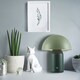 image 7 of Modern Rechargeable Mushroom Table Lamp in Forest and Olive Green - Touch Dimmer | Green | Forest Green | 1