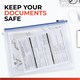 image 3 of Pack of 12 A5 Blue Zip Strong Mesh Bags - Tough Waterproof Storage