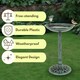 image 5 of Marco Paul Traditional Blue Bird Baths For The Garden