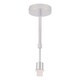 image 6 of First Choice Lighting Set of 2 300mm Cream Faux Silk Ceiling Adjustable Flush Shade with Chrome Inner and Clear Droplets Chrome | Cream
