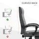 image 8 of Vinsetto High-Back Home Office Chair with Adjustable Height and Footrest, Grey