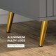 image 4 of HOMCOM Bedroom Chest of Drawers, 3-Drawer Dresser with Aluminium Legs