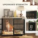 image 4 of PawHut Dog Crate Furniture with Anti-Chew Resistant Mesh for XL Dogs 