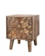 image 3 of Geometric 2 Drawer Bedside - Mango Wood - L40 x W40 x H50 cm - Mango Light Finish