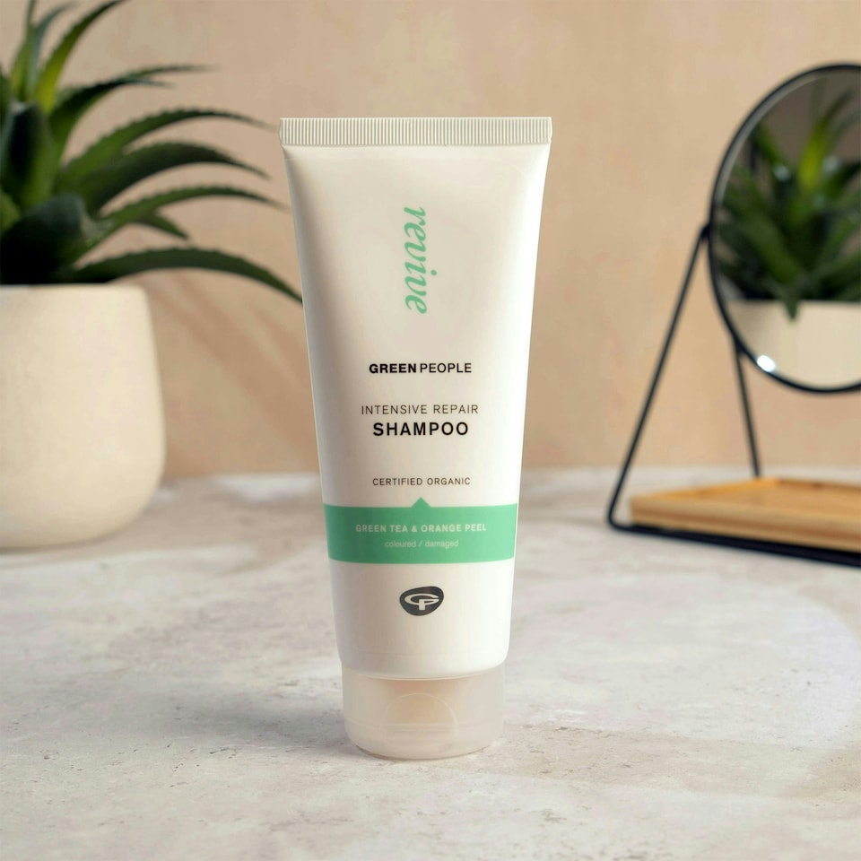 image 1 of Green People Intensive Repair Shampoo - For Coloured, Damaged Hair - Silicone & SLS Free, Natural, Organic & Vegan, 200ml | White