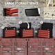 image 4 of DURHAND Lockable 2/3/4 Drawer Tool Chest w/ Ball Bearing Slide Drawer Black