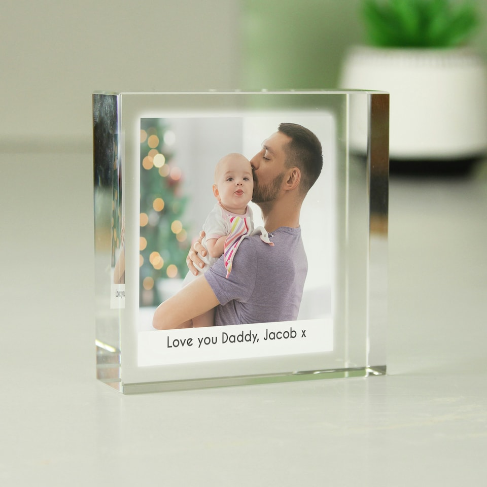 image 1 of Personalised Photo Upload Crystal Token Clear | One Size
