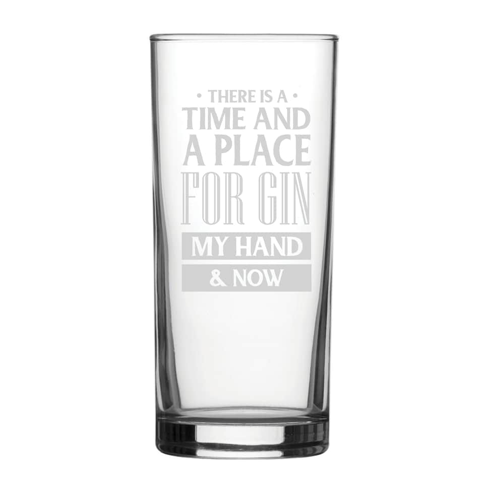 image 1 of Personalised Gin Hiball Glass Birthday Gift for a Friend
