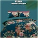 image 8 of VELVETIO Flora Printed Duvet Cover Set Reversible Polycotton Easy Care Beddings Purple | Single