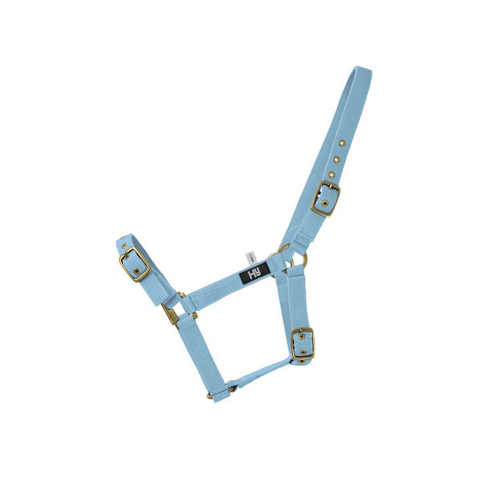 Hy Holly Fully Adjustable Head Collar - Baby Blue - Cob