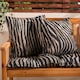 image 2 of OHS 2 x Animal Print Garden Cushion Covers Outdoor Water Resistant