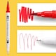 image 3 of Pack of 100 Assorted Colour Dual Tip Brush Pens