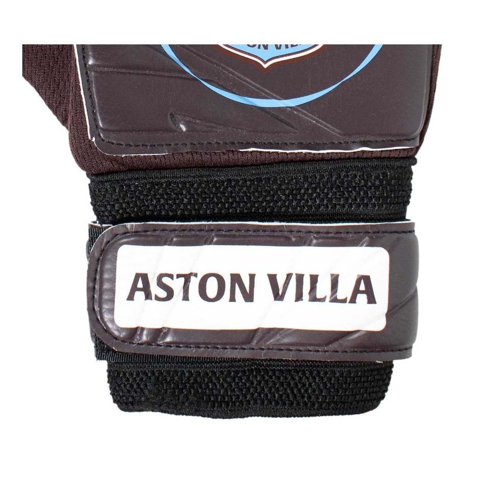 image 1 of Aston Villa FC Boys Crest Goalkeeper Gloves | Red | Claret | 1
