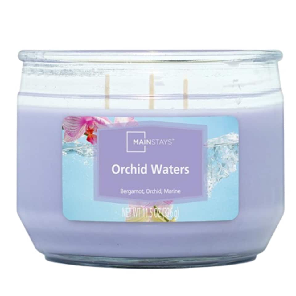 image 1 of Mainstays Orchid Waters Scented Candle 11.5oz 326g