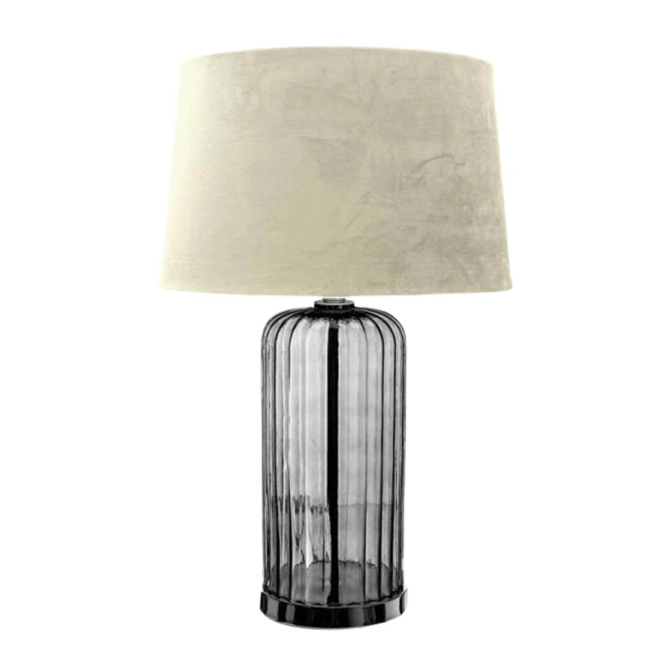 image 1 of Hill Interiors Alberta Table Lamp (UK Plug) - Black - 66cm x 35cm x 35cm