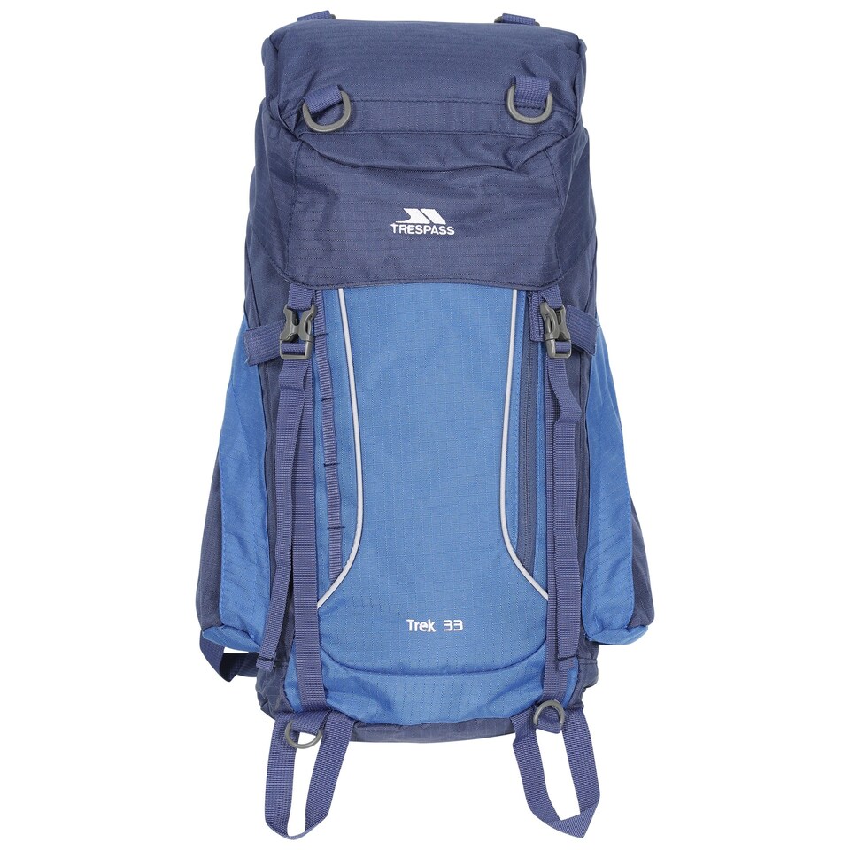 image 1 of Trespass Trek 33 Rucksack/Backpack (33 Litres) | Blue | Electric Blue | 1