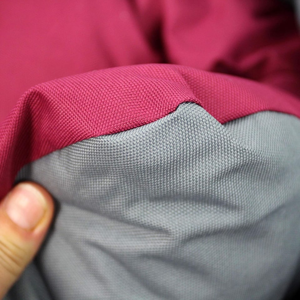 image 1 of Actiaspet Waterproof Pet Bed Reversible Cushion Multiple Sizes (Grey/Burgundy, Large)