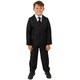 image 3 of Crazy Cat Costume Set Black T-Shirt, Cat Nose, Fluffy Tail Black | L