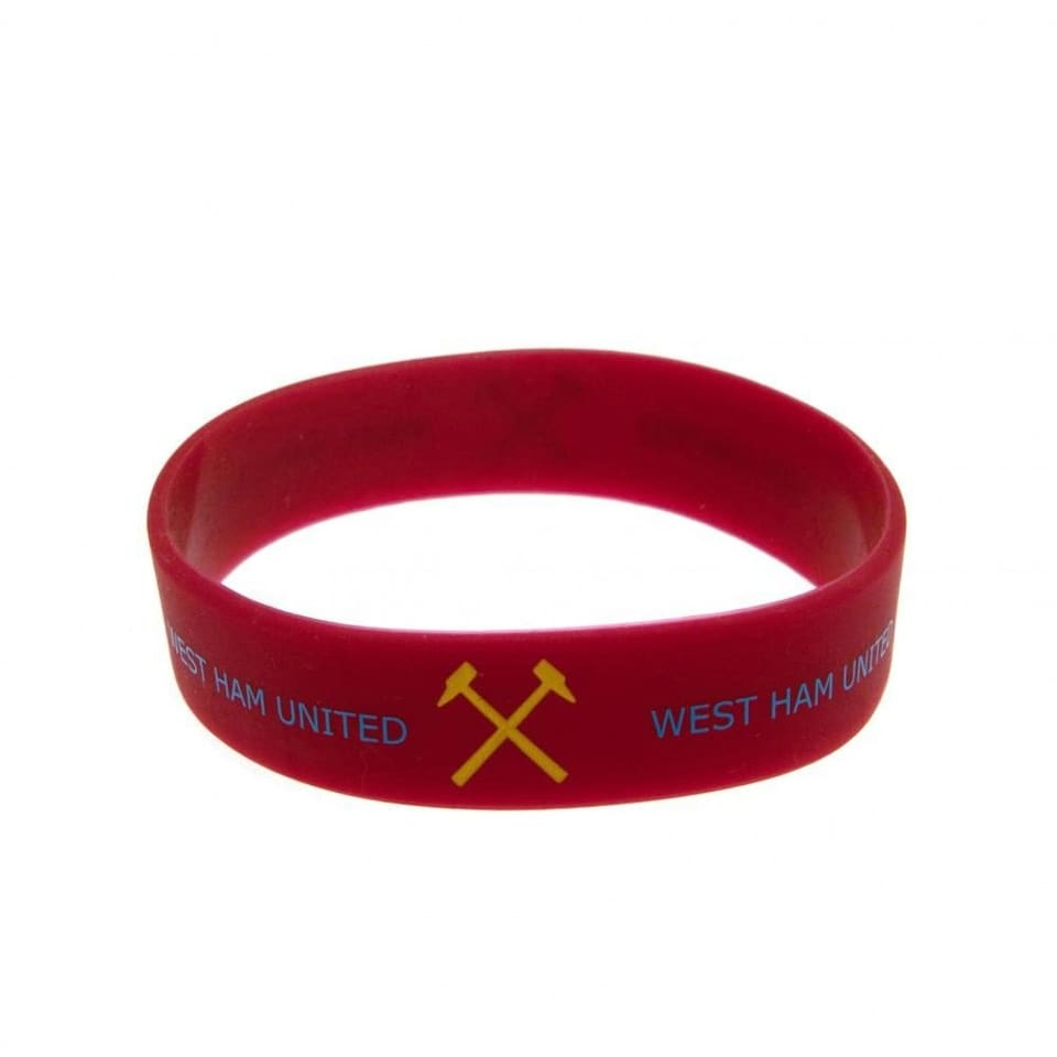 image 1 of West Ham United FC Official Silicone Wristband - Claret - One Size