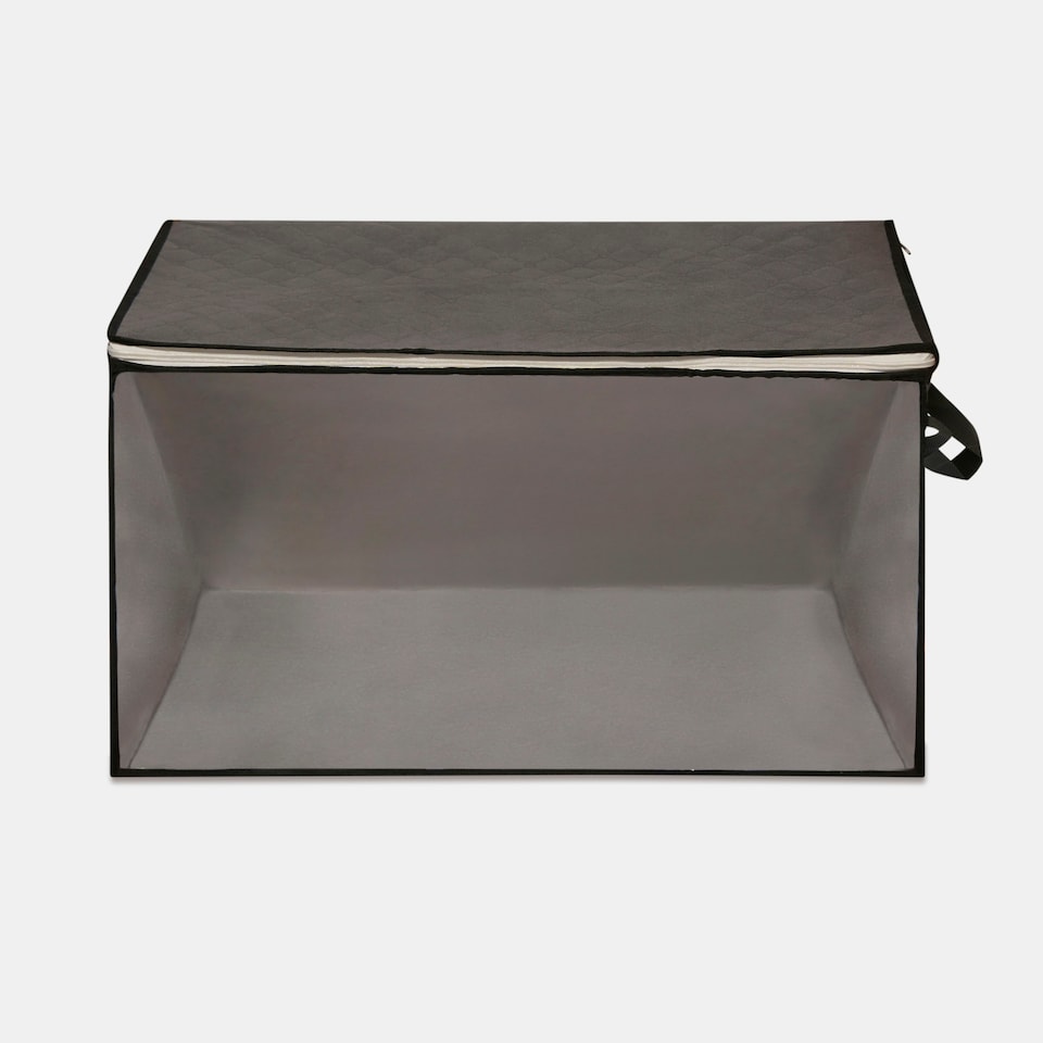image 1 of OHS Extra Large Reusable Clothes Shoes Bedding Underbed Bedroom Storage Organiser Bag - 112L Grey | Charcoal | 70 x 70 x 40cm