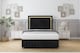 image 1 of Sloomy Boston Gold Black Naples Divan Bed With Mattress No Drawers With 54" Floor Standing Headboard & 12" Matching Footboard 6' Super King | Black | Black | Super King | 1