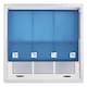 image 1 of FURNISHED Daylight Roller Blinds with Large Eyelets Cut to Size Sheer Fabric | Blue | Teal | (W) 60cm x (L) 165cm