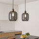image 5 of CGC Lighting Lorna Smoked Glass Cylinder Lampshade