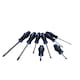 image 2 of 8pc Go Through Screwdriver Set Flat Bladed Headed Phillips Screws
