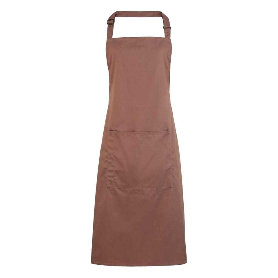 image 1 of Premier Unisex Adult Colours Pocket Full Apron | Brown | Mocha | One Size | 1