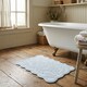 image 3 of Gracie Floral Jacquard Scalloped Bath Mat