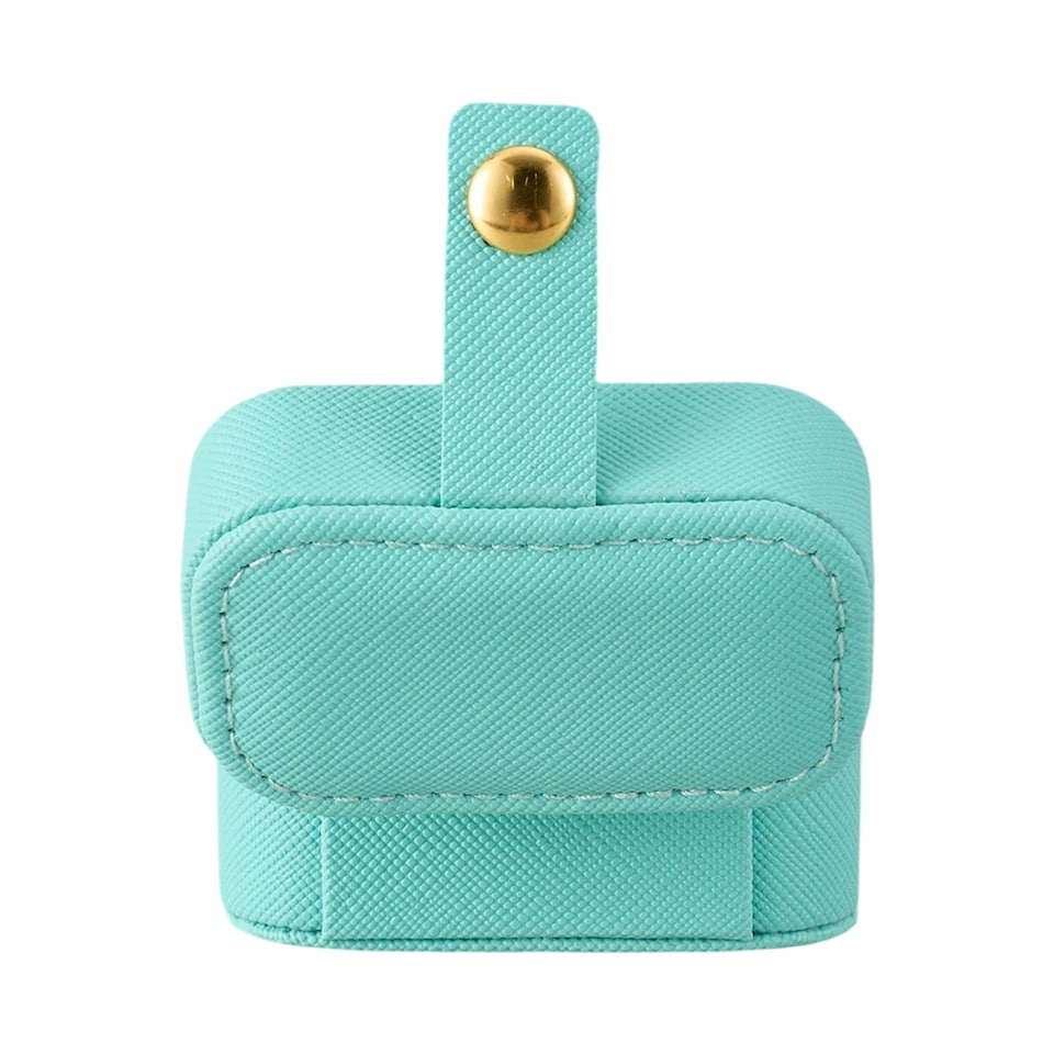 image 1 of Living and Home Compact Portable Mini Ring Holder Case-Green | Green