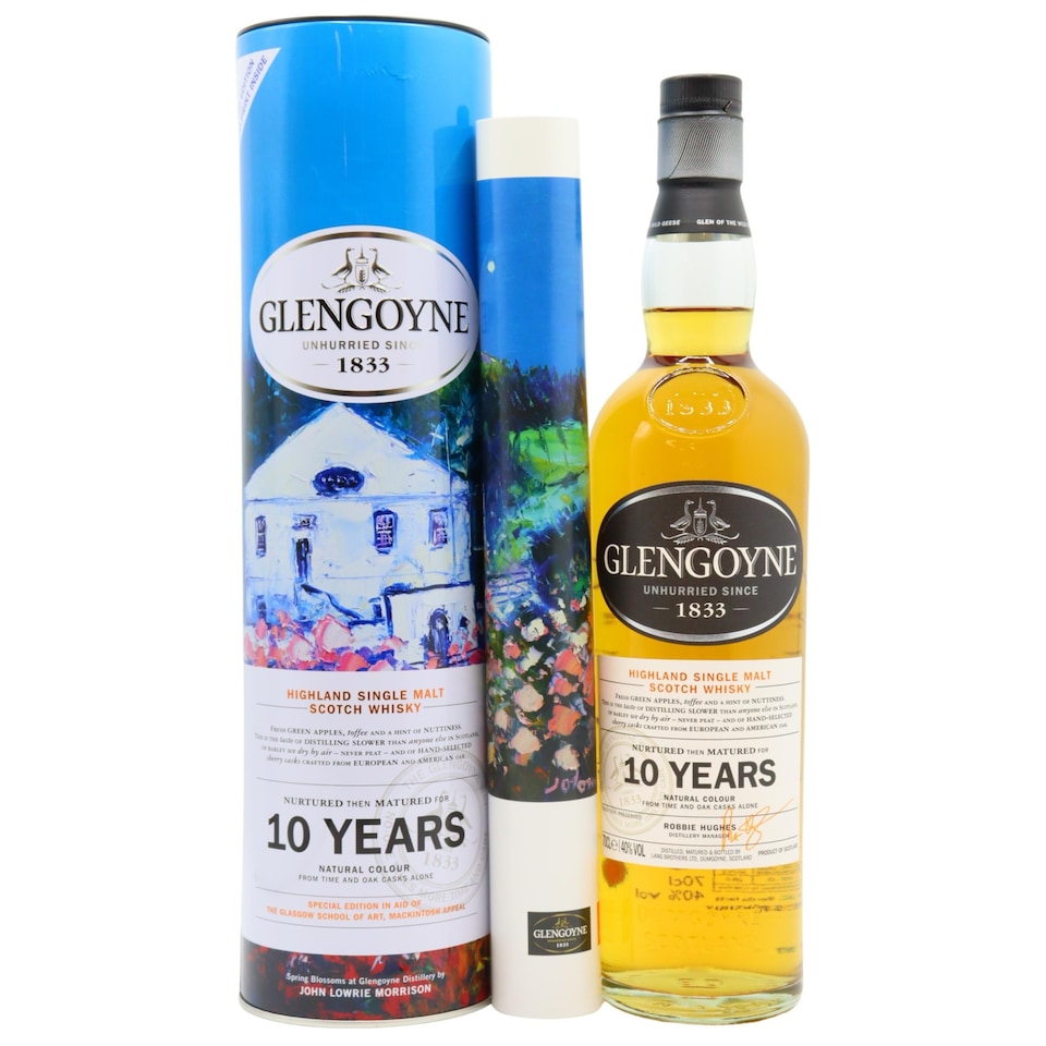 Glengoyne - "Spring Blossoms" JOLOMO Glasgow School Of Art Highland Single Malt Scotch 10 year old Whisky