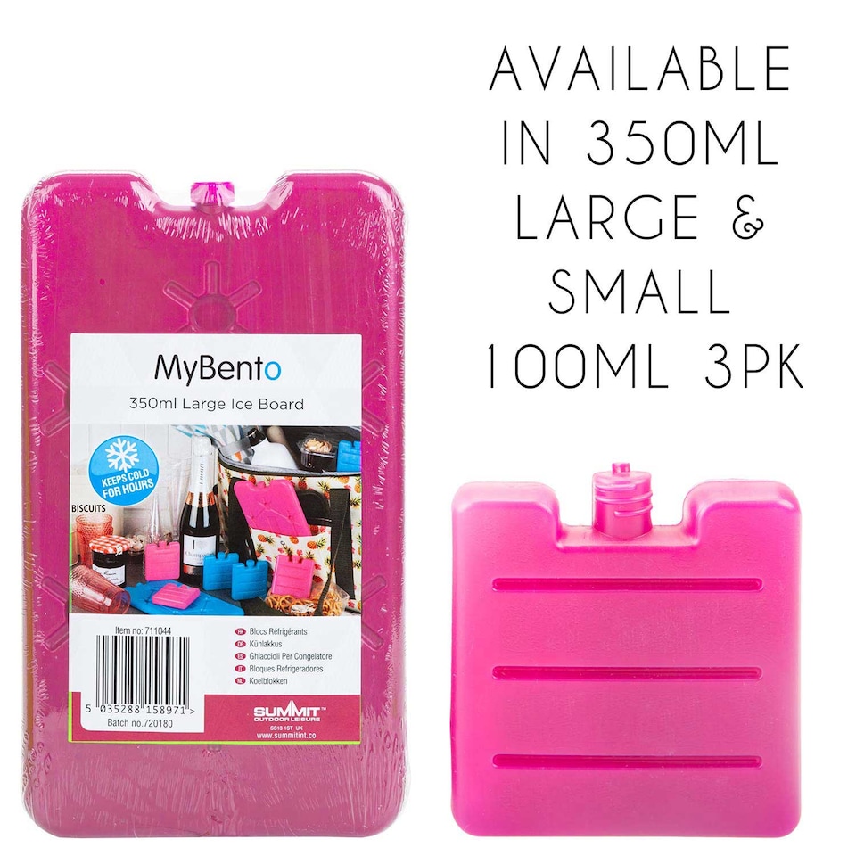 image 1 of PMS Cooler Ice Block 3-Pack, Berry Pink - Reusable 100ml Cool Packs