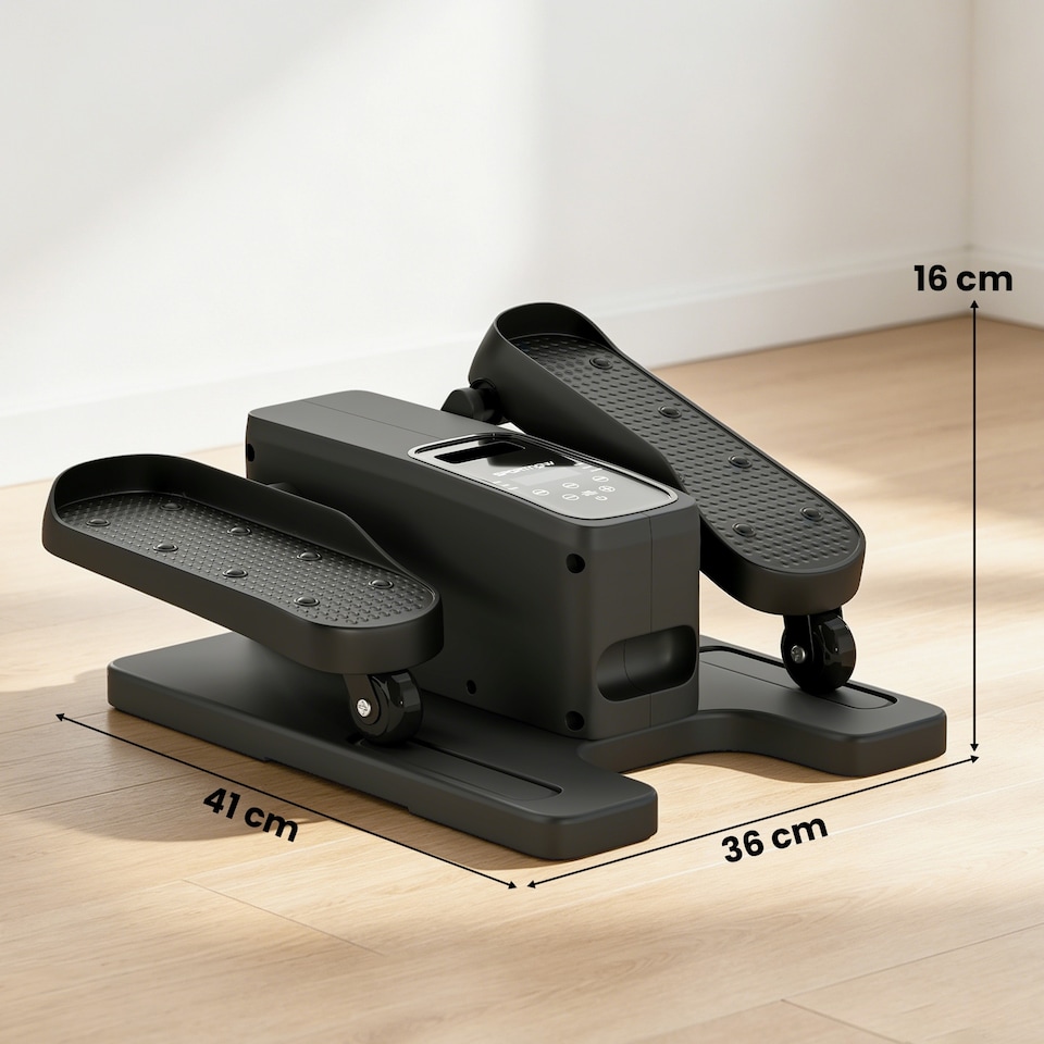image 1 of SPORTNOW Under Desk Elliptical Machine with Manual & Auto Modes