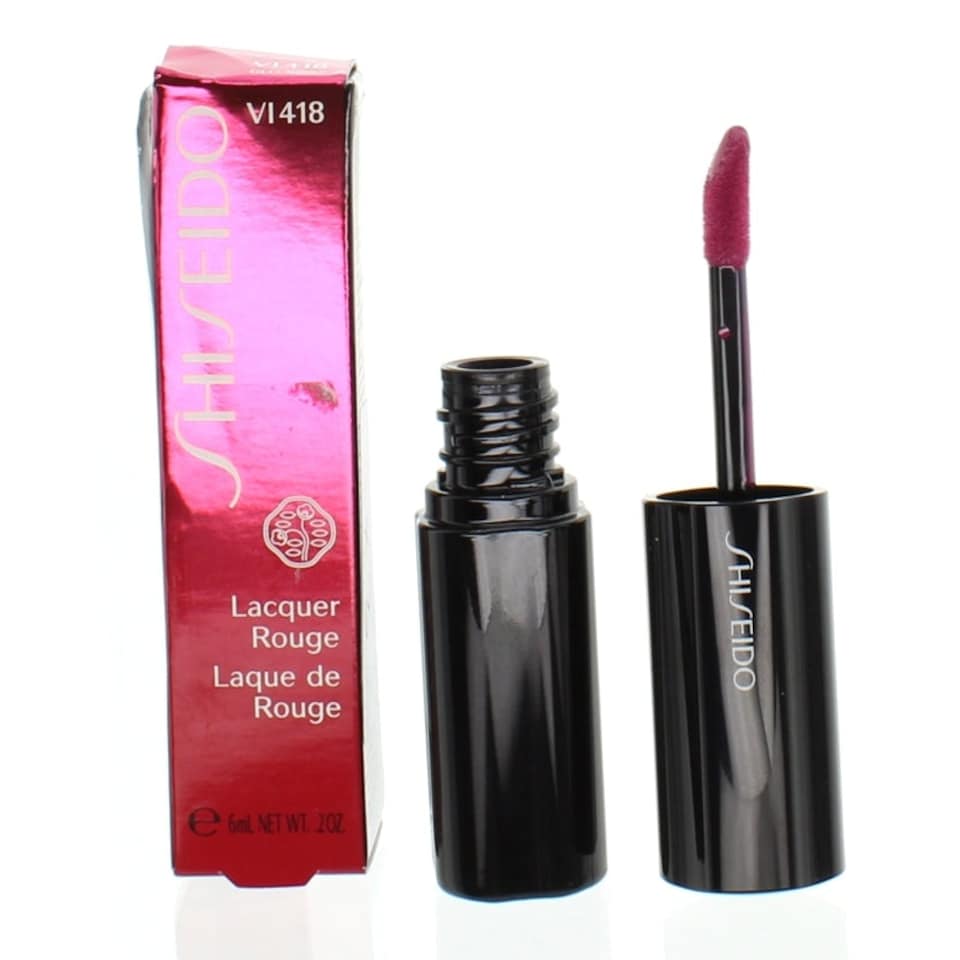 image 1 of Shiseido Laquer Rouge Berry Lipstick VI418 Pink