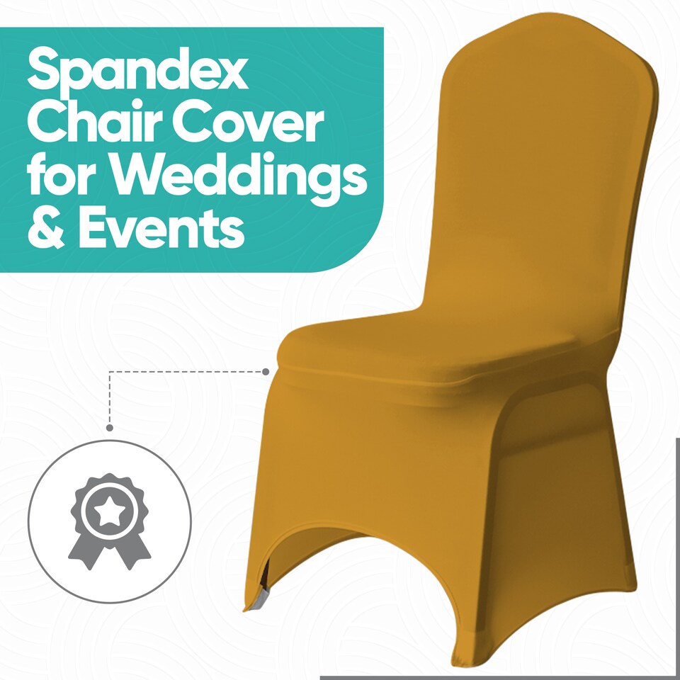 image 1 of Chair Cover Spandex Polyester Stretch Fabric Dining Slipcovers