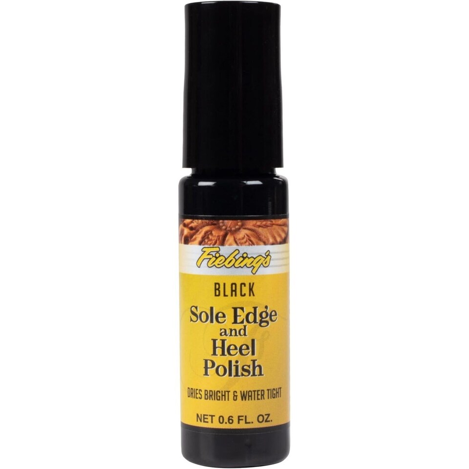 image 1 of Fiebing's Sole and Heel Edge Polish - Professional Touch-Up for Shoes 0.6oz | Black | Black