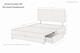 image 5 of Sloomy Alabama Navy Plush Divan Bed Base 4 Drawers With 26 Inch Strutted Headboard | Blue | Navy | Small Double | 1