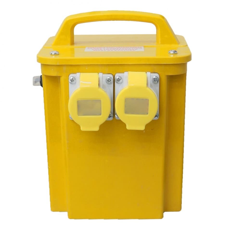 image 1 of 3.3KVA Site Transformer 110V Twin Outlet 16 AMP KVA 3.3 | Yellow