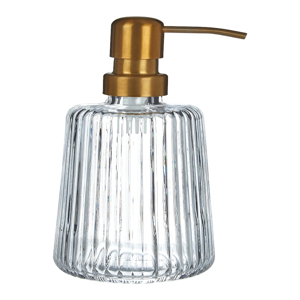image 1 of Ticino Brittany Clear Glass Lotion Dispenser
