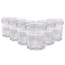 Argon Tableware Glass Jam Jars - 42ml - Pack of 6