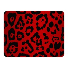 Red Leopard Print Blanket | Multi